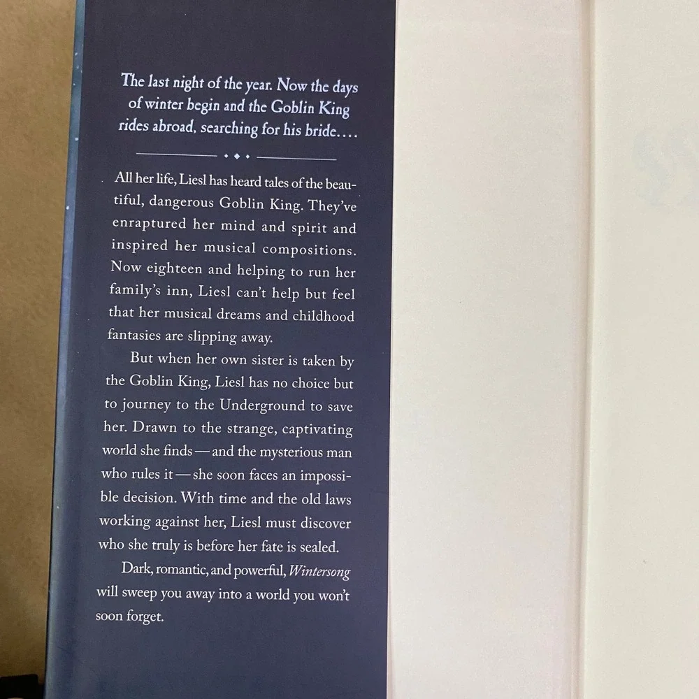 Wintersong A Novel by S‎ Jae Jones Fantasy Young Adult Romance Hardcover EUC
